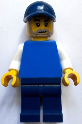 Blue Torso, Dark Blue Legs, Dark Blue Cap