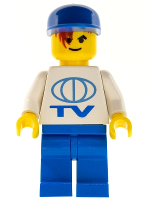 TV Logo Large Pattern on Front, LEGO Soccer Logo on Back, Blue Legs, Blue Cap