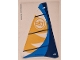 Part No: 106831  Name: Plastic Sail with Dark Blue , Blue and Bright Light Orange Panels Pattern