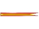 Part No: 108721pb03 Name: Cloth Banner Flag Pointed Ends with 3 Red and 2 Yellow Stripes Pattern Part No: 108721pb03 Name: Cloth Banner Flag Pointed Ends with 3 Red and 2 Yellow Stripes Pattern