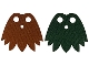 Part No: 109633  Name: Minifigure Cape Cloth, 7 Points with Reddish Brown and Dark Green Sides - Traditional Starched Fabric