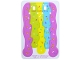 Part No: 113292  Name: Plastic Waterfall with Dark Pink, Lime, Yellow and Medium Azure Sections and Sprinkles Pattern
