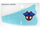Part No: 116026 Name: Plastic Sail Triangular with Red and Black Spider-Man (Spidey) Head with Blue Pirate Hat on Medium Azure and White Web Pattern Part No: 116026 Name: Plastic Sail Triangular with Red and Black Spider-Man (Spidey) Head with Blue Pirate Hat on Medium Azure and White Web Pattern