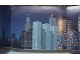 Part No: 1349ppr02  Name: Paper Part for Set 1349 - Cardboard Backdrop with Nighttime City Skyline Pattern