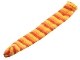 Part No: 22195  Name: Scala, Clothes Sock Knit Female Long with Red, Orange, and Yellow Stripes Pattern