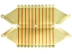 Part No: 3117pls01  Name: Plastic Part for Set  3117 - Light Yellow Roof with Scalloped Edges with Stripes and Cherries Pattern