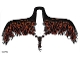 Part No: 38785  Name: Plastic Wings with Black, Orange and Dark Bluish Gray Rocks on Transparent Background Pattern