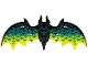 Lot ID: 406339947  Part No: 41195pls01a  Name: Plastic Part for Set 41195 - Wings with Black and Dark Turquoise Bats Pattern