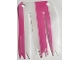 Part No: 41375pls01c  Name: Plastic Part for Set 41375 - Sail, Ragged with 2 Dark Pink and 2 White Stripes Pattern