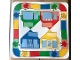 Part No: 4221674  Name: Plastic Playmat Duplo with Shops, Baskets, and Game Road Pattern