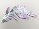 Lot ID: 422182402  Part No: 43184pls01a  Name: Plastic Part for Set 43184 - Mirrored Light Aqua Dragon Tail with Lavender Edges Pattern