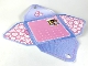 Part No: 52265  Name: Clikits Paper, Envelope with Hole with Hearts, Stars, Flowers, and Pink and Blue Background Pattern