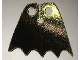Lot ID: 332511946  Part No: 56630pb02  Name: Minifigure Cape Cloth, Scalloped 5 Points (Batman) - Traditional Starched Fabric, Gold and Black Sides