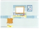 Part No: 5940pls01  Name: Plastic Part for Set  5940 - Bathroom Backdrop with Mirror, Shelf, Tiles, Towel, and Medicine Cabinet Pattern