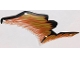 Part No: 71718pls01a  Name: Plastic Part for Set 71718 - Dragon Wing Left with Black Limb and Copper, Gold, and White Membranes Pattern