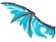 Part No: 71836pls01b Name: Plastic Part for Set 71836 - Dragon Wing with Dark Purple Spines with Gold Outline, Light Aqua, Medium Azure and Dark Azure Membranes Pattern Part No: 71836pls01b Name: Plastic Part for Set 71836 - Dragon Wing with Dark Purple Spines with Gold Outline, Light Aqua, Medium Azure and Dark Azure Membranes Pattern