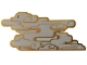 Part No: 80039pls01a  Name: Plastic Part for Set 80039 - White Clouds with Gold Edges Pattern 1