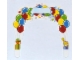 Lot ID: 225140632  Part No: 850791cdb01  Name: Paper Cardboard Arch for Birthday Set 850791