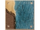Part No: 853841cdb02  Name: Paper Playmat Sea, Double-Sided, Water/Water with Curved Coast (853841)