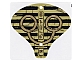 Part No: 93668  Name: Plastic Cobra Hood with Hieroglyphs Pattern