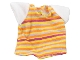Part No: bb0250pb04  Name: Duplo, Doll Cloth T-Shirt with Horizontal Stripes and White Sleeves Pattern