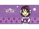 Part No: clikits117pb03  Name: Clikits Paper, Gift Tag with Hole with Logo, Snowflakes, Diamonds, and Star Character on Light Purple Background Pattern
