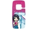 Part No: clikits159pb01  Name: Clikits Paper, Door Hanger with Star Character and Cityscape Pattern