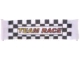 Lot ID: 349306905  Part No: dupcloth04  Name: Duplo, Cloth Banner with Faded Yellow to Red 'TEAM RACE' on Black and White Checkered Background Pattern