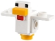 Part No: minechicken07  Name: Minecraft Chicken, Wings Spread, Bright Light Orange Feet - Brick Built