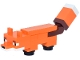 Part No: minefox05  Name: Minecraft Fox, Molded White Face (2 Plate 1 x 1 in Body) - Brick Built