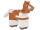Part No: minehorse01  Name: Minecraft Horse, Dark Orange, White Spots on Nose - Brick Built