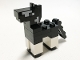 Part No: minehorse05  Name: Minecraft Horse Baby / Foal Black - Brick Built