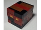 Part No: minemagma01  Name: Minecraft Magma Cube, Large with Black, Dark Red, and Reddish Brown Exterior - Brick Built