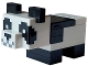 Part No: minepanda03  Name: Minecraft Panda, Baby (White Plate with Bar Handle) - Brick Built
