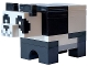 Part No: minepanda04  Name: Minecraft Panda (White Plate with Bar Handle) - Brick Built