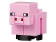 Part No: minepig02a  Name: Minecraft Pig, Baby (White Snout) - Brick Built