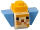Part No: minepufffish01  Name: Minecraft Pufferfish, Uninflated - Brick Built