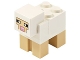 Part No: minesheep07  Name: Minecraft Sheep, White, Brick 2 x 2 on Back - Brick Built