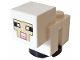 Part No: minesheep09  Name: Minecraft Sheep, Lamb, White Legs and Head - Brick Built