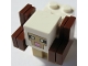 Part No: minesheep10  Name: Minecraft Sheep, White, Horns - Brick Built