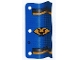 Part No: multipls18 Name: Plastic Part for Sets 4805, 6013, 6083-2, 6089 and 6093 - Blue Flag with Black and Gold Stripes and Fan with Crossed Katanas, Horns and Dot Pattern Part No: multipls18 Name: Plastic Part for Sets 4805, 6013, 6083-2, 6089 and 6093 - Blue Flag with Black and Gold Stripes and Fan with Crossed Katanas, Horns and Dot Pattern