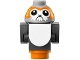 Part No: porg02  Name: Porg, Star Wars with Dark Bluish Gray Body, Wings and Tail - Brick Built