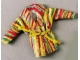 Lot ID: 382112977  Part No: scl019  Name: Scala, Clothes Female Jacket with Collar and Belt and Rainbow Pattern