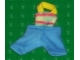 Lot ID: 248513966  Part No: scl034  Name: Scala, Clothes Baby Overalls Striped Top, Blue Legs