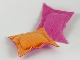 Part No: x23pb05  Name: Scala Cloth Pillow Small with Orange and Dark Pink Sides