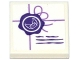 Part No: 11203pb026  Name: Tile, Modified 2 x 2 Inverted with Dark Purple Seal and Medium Lavender String Pattern (Sticker) - Set 41176