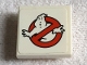 Part No: 11203pb037  Name: Tile, Modified 2 x 2 Inverted with Ghostbusters Logo Pattern (Sticker) - Set 75827