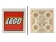 Part No: 11203pb091  Name: Tile, Modified 2 x 2 Inverted with LEGO Logo on White Background Pattern (Sticker) - Set 80036