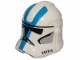 Lot ID: 397760898  Part No: 11217pb15  Name: Minifigure, Headgear Helmet SW Clone Trooper (Phase 2) with Black Visor and Blue and Light Bluish Gray 501st Legion Markings Pattern