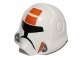 Part No: 11219pb01  Name: Minifigure, Headgear Helmet SW Republic Trooper with Orange Pattern